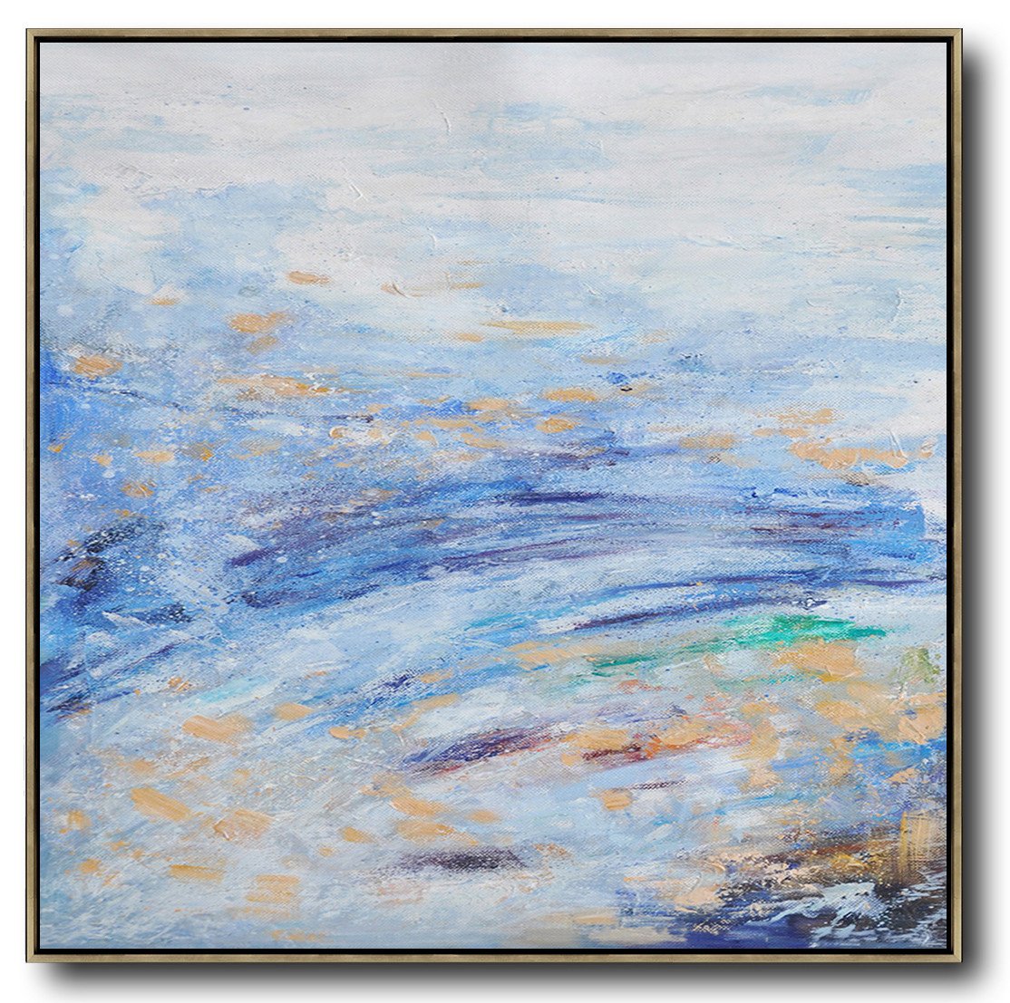 Hand-painted oversized Abstract Landscape Oil Painting by Jackson abstract paintings for sale